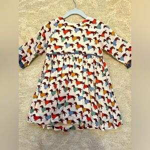 3Y Pink Chicken Olive Dress in Sweater Dogs/ Dachshunds